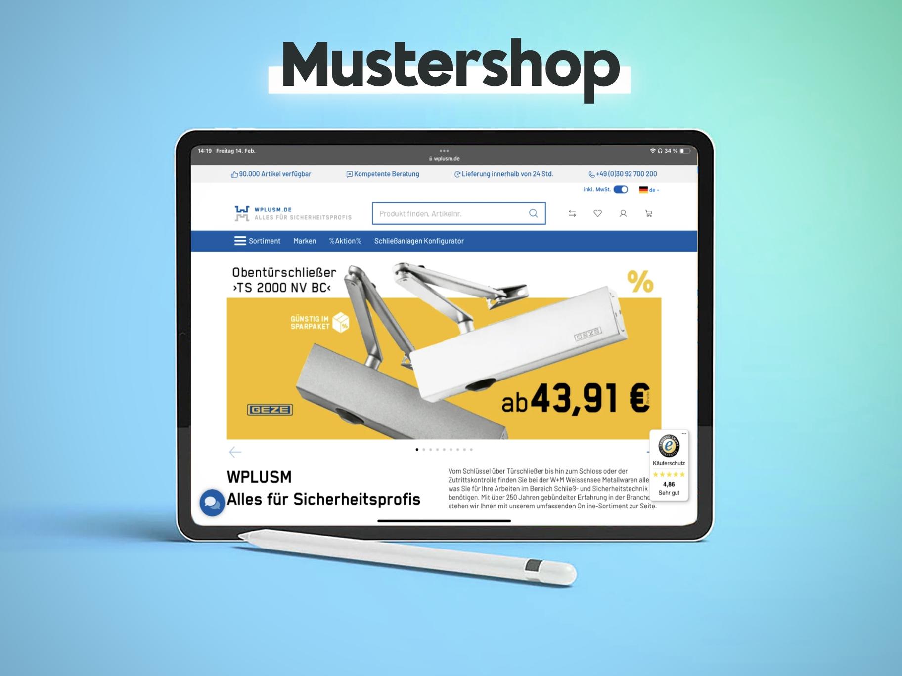 wplusm Mustershop